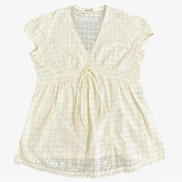 Vintage Johnny Was Y2K Lace Babydoll 90s Empire Waist Size XL - Picture 1 of 10